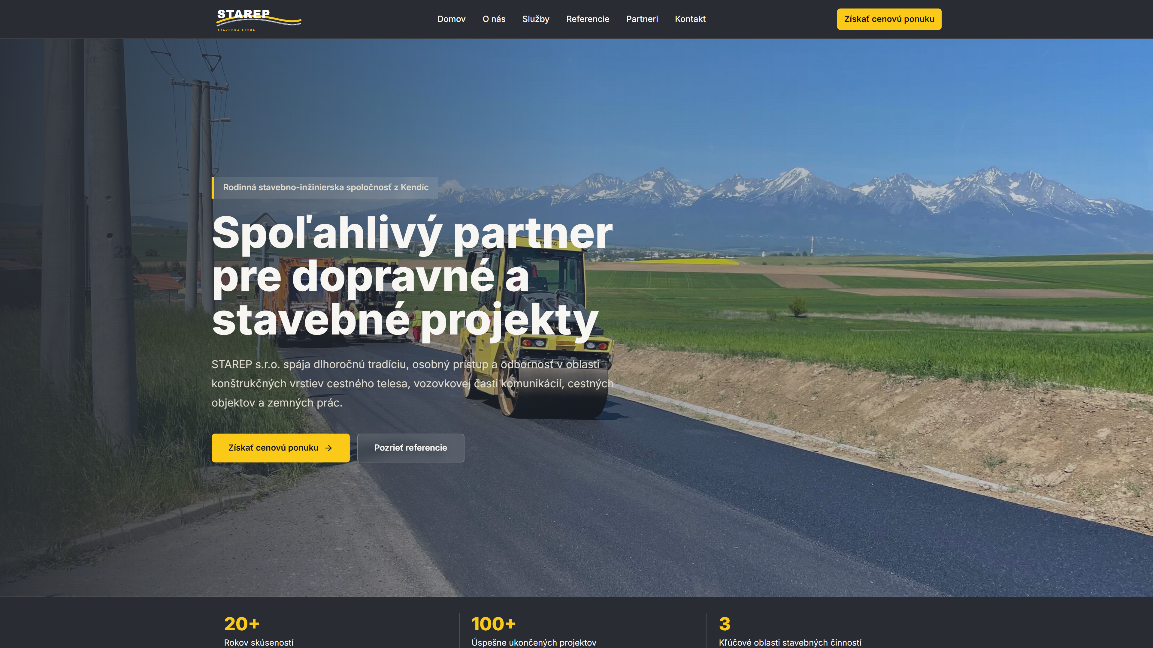 Construction Company website preview